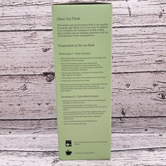 Camellia Sinensis Glass Tea Flask - Picture 5 of 6